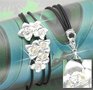 Armband-Silver-Flowers